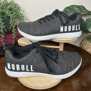 NoBull Shoes Black Super Fabric Training Sneaker Womens 9.5 Men's 8